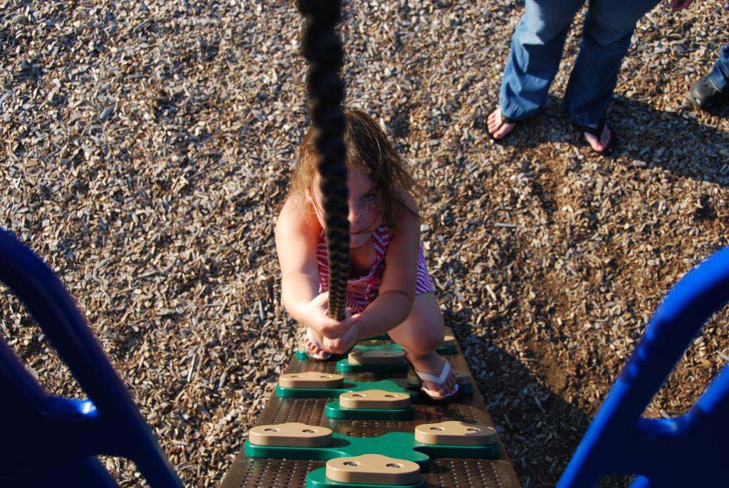 Lily climbing rope